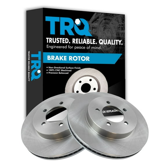 TRQ Front Brake Rotors Set Vented Fits Select 2002-2005 Ford Explorer Mercury Mountaineer
