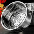 thumbnail image 3 of Stainless Steel Steamer Basket Metal Steamer Insert Steaming Rack Vegetables Fruit Colander Strainer with Handle, 3 of 6