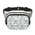 thumbnail image 1 of Fotbe Bicycle Cangurera Cuadrada con Estampado de Doble Capa, Bolsa de Cintura Ajustable Mini para Hombres y Mujeres, 1 of 9