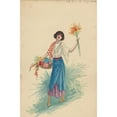thumbnail image 2 of Will R. Barnes 17x24 Black Ornate Framed Double Matted Museum Art Print Titled: Act I-8 Flower Girls (1913), 2 of 5