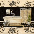 thumbnail image 3 of Olson, Charlene 12x12 Black Modern Framed Museum Art Print Titled - Ebony and Ivory Bath II, 3 of 5