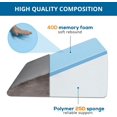 Wedge Pillow for Sleep Apnea, 12 Inch Memory Foam Bed Wedge Pillow for Acid Reflux Relief, 30