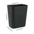 thumbnail image 4 of Kitchen Trash Can, Step-On Garbage Can with Lid, Tall Kitchen & Bathroom Trash Can, Small Office Waste Bin, Black - Xuniizn, 4 of 9