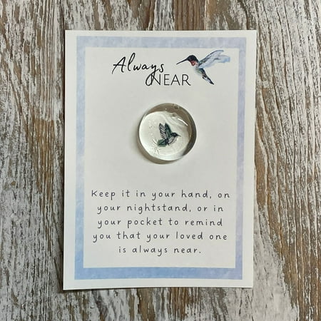 

Always Near Glass Gem Angelversary Remembrance Gift Condolence Gift Loss Of Loved One Gift
