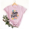 thumbnail image 4 of VBTAPA Womens Happy Easter Day Shirt Funny Bunny Eggs Graphic Short Sleeve Tee Spring Summer Casual Christian Tops on Sale Pink M, 4 of 6