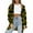 Yellow, variant on Patlollav Womens Spring Autumn Lapel Tops Long Sleeve Plaid Shirt Jacket