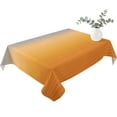 thumbnail image 2 of Gray Orange Ombre Table Cloth Waterproof Tablecloths, Modern Geometric Striped Abstract Art Tablecloth Dining Table Cover for Kitchen Party Tabletop Outdoor, Rectangle Tablecloth 52x70 Inch, 2 of 9