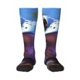 thumbnail image 1 of Xecao Colorful Frog Among Flowers Pattern Adult Stockings with Color-Block Design and 3D Print, Breathable Comfortable Hosiery for Daily Wear and Sports, 1 of 6