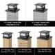 thumbnail image 3 of Solar Post Cap Lights Dynaming, paquete de 2 unidades, llama LED, 15 x 15 x 9 cm, 3 of 9
