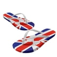 thumbnail image 4 of Chririnla American Flag Print Flip Flops for Women Beach Casual Comfortable Yoga Mat Thong Sandal with Arch Support Bowknot Print Quick Dry Lightweight Fashion Flats Slippers for Walking Vacation, 4 of 7