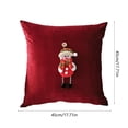 thumbnail image 3 of Ganfancp Navidad Bordado Cojín Almohada Lienzo Material Patrón Bordado Artesanía Día de Navidad Ambiente Almohada Sofá Casa Almohada Ofertas Del Día 1*Funda de Almohada, 1*Funda de Almohada, 3 of 6