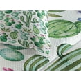 thumbnail image 3 of Ambesonne Cartoon Quilted Coverlet 3 Pcs, Mexican Cactus Plants, Queen Size, Lime Green Pale Pink, 3 of 4
