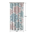 thumbnail image 5 of Blue and Pink Christmas Snowflake Pattern Shower Curtain 36"x72" ,Bathroom Decorative Shower Curtains Set with 12 Hooks,Modern Waterproof Washable Shower Curtain, 5 of 6