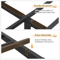 thumbnail image 5 of King Size Bed Frame with Bookcase Headboard, Wooden Bed Frame King Size with Charging Station, 4 Storage Drawers and LED Lights, with Type-C and USB, No Box Spring Needed, Black, 5 of 9