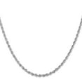 thumbnail image 2 of Primal Gold 14 Karat White Gold 2.75mm Diamond Cut Quadruple Rope Chain, 2 of 4