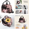 thumbnail image 5 of Pzuqiu Cherry Blossom Axolotl School Backpack Set of 4 Girls Backpack with Lunch Box Pencil Case Water Bottle Holder Backpacks for School Girls with Adjustable Shoulder Strap, 5 of 7