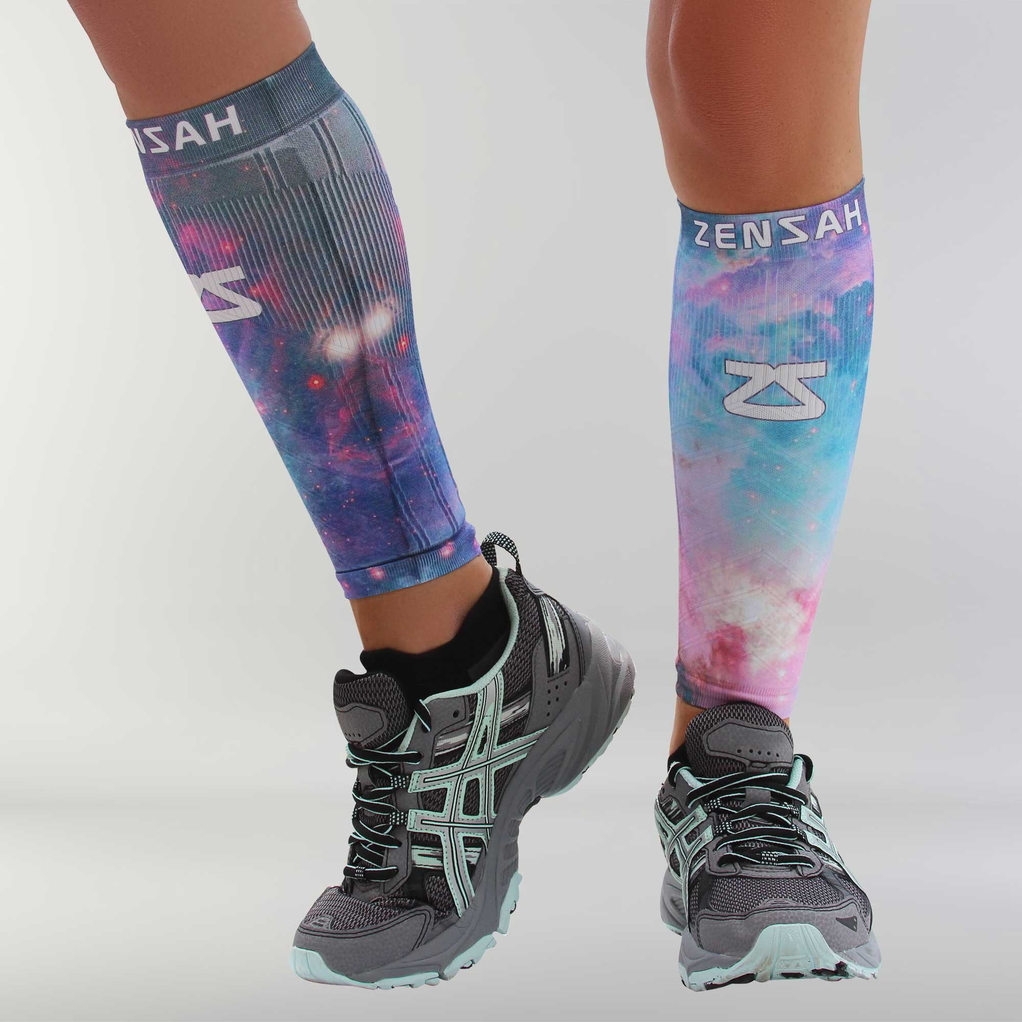 Smilelolly coral Calf Compression Sleeves Helps Pain Relief Leg Sleeves for Men Women