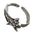 thumbnail image 1 of Anillo de estrella geométrica de pentagrama de moda para mujer, anillo de dedo ajustable, joyería vintage, estética irregular, accesorios Y2k, 1 of 5