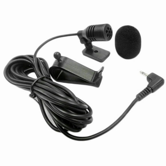 2.5mm Elbow Mono Auto DVD Radio Bluetooth Car Microphone Paste Type Loud Speaker