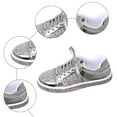 thumbnail image 6 of Chenyee Glitter Sparkly Fashion Flat Sneakers Casual Bling Sequin Low Cut Lace up Skate Shoes, 6 of 7