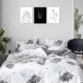 thumbnail image 5 of Minimalist Black and White Canvas Wall Art Love Painting for Couples Line Drawing Art Poster Prints Valentines Day Gifts Artwork Pictures for Bathroom Living Room Wall Decor, 5 of 6