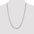 thumbnail image 2 of Sterling Silver 5.75mm Elongated Open Link Chain (Weight: 18.76 Grams, Length: 20 Inches), 2 of 4