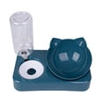 thumbnail image 2 of SHENGXINY Cat Bowl Set - 2 in 1 Stainless Steel Automatic Gravity Water Dispenser, Leakproof Clean Pet Feeder for Small Medium Dogs & Cats Blue 9.65x1.97x5.31in, 2 of 6