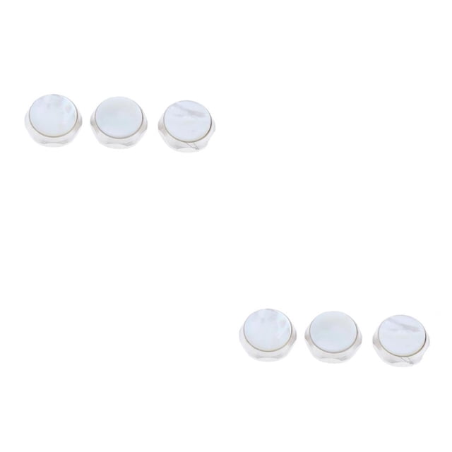 Greeniant Compatibilidad y botones de trompeta para una artesanía exquisita mejorada para piezas de colores de alta gama a prueba de óxido, Blanco 2Conjunto