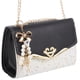 thumbnail image 1 of Bolso de la cadena de la cadena de las mujeres de moda de 1pc Bolsa de cuerpo cruzada de cisne elegante bolso de un solo hombro, 1 of 6