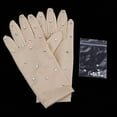 thumbnail image 3 of Elastic Girls Gloves with Rhinestones for Ice Figure Skating Staking Gloves Skin Competition XL, 3 of 9