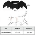 thumbnail image 3 of Cat Halloween Costume Bat Wings Pet Apparel Halloween Party Dress Up Accessories for Cat Small Dogs Puppy Kitty Kitten Boy or Girl, 3 of 5