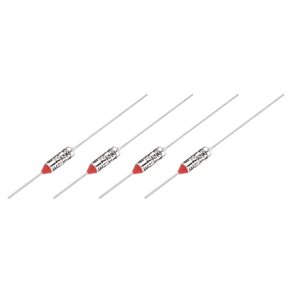 Uxcell 4Pcs Metal Temperature Thermal Fuse RY172 172 °C 341.6°F 15A 250V Cutoff Thermal Fuse for Motor Transformer Electric Industrial Home Appliance