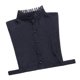 thumbnail image 3 of Señora Falso Collar Desmontable Solapa Media Camisa Blusa Garglla Collar Regalos Negro Sunnimix Cuello vuelto de cuello alto, 3 of 8