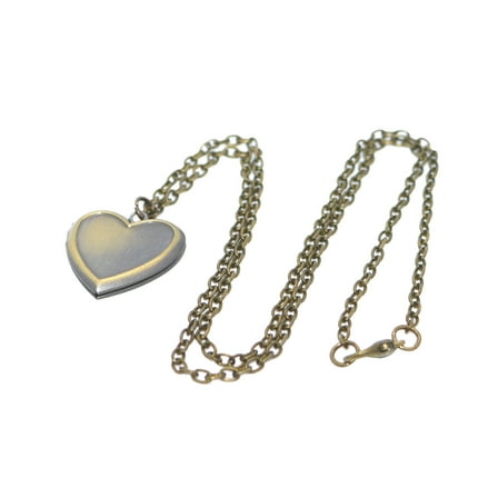 Raindrops Custom Picture Locket Heart Shape Necklace Openable Light Brown 1Pcs Ornaments for Women