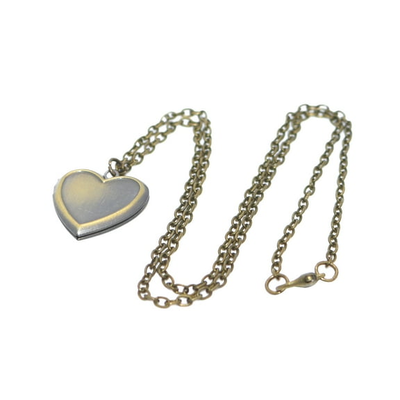 Raindrops Custom Picture Locket Heart Shape Necklace Openable Light Brown 1Pcs Ornaments for Women