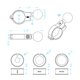 thumbnail image 5 of Clip para Montar en Bicicleta  Soporte GPS Ajustable Accesorios Motocicleta (25mm), 5 of 5