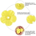 thumbnail image 3 of 18 Pieces Hummingbird Feeder Replacement Flowers, Flower Hummingbird for Hummingbird Feeder Hanging Feeder Replacement Plastic Parts (Yellow), 3 of 6