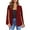 Wine Red, variant on Womens Cape Open Front Split Sleeve Bussiness Blazer Coat