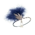 thumbnail image 4 of Diadema Yuyangstore Tocado de aleta Estilo Flapper Azul, 4 of 8