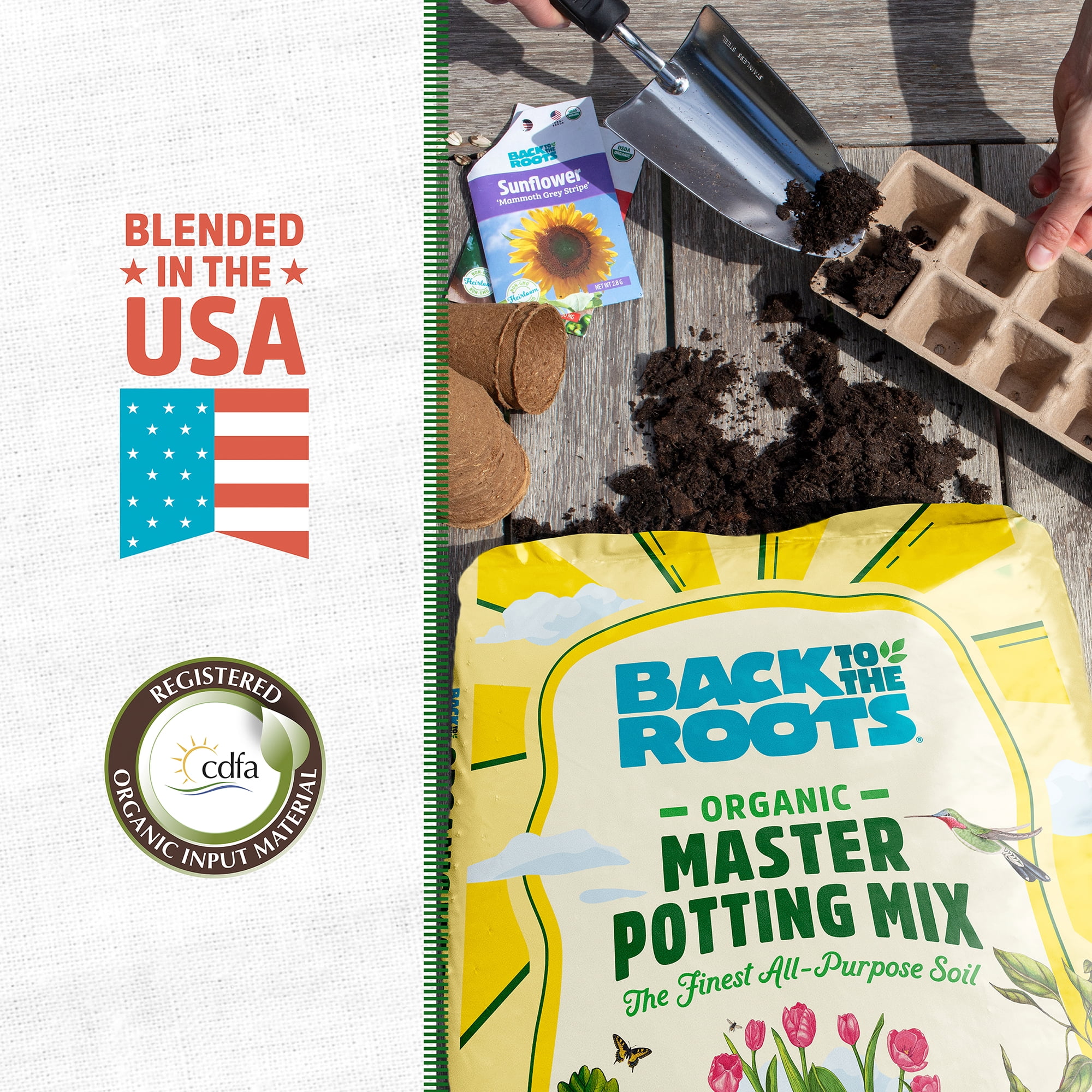 Back to the Roots Organic Master Potting Soil Mix, 12 Quarts