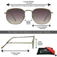 thumbnail image 2 of proSPORT Reading Sunglass Tinted Gradient Reader Men Women NOT BIFOCAL Bronze Frame, 2 of 6