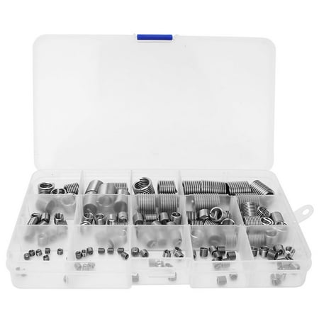 

2024 Big sale 120Pcs Wire Threaded Insert Stainless Steel Thread Repairing Tool with Box M3-M12