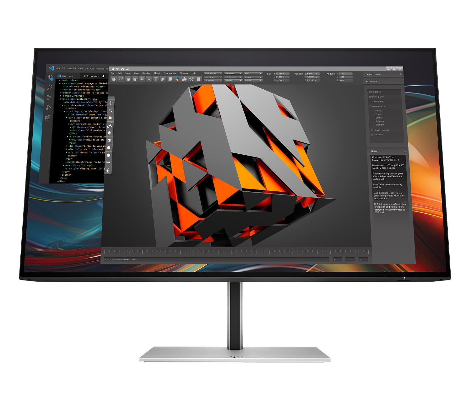 HP EliteDisplay E223 21.5-inch Monitor - Walmart.com