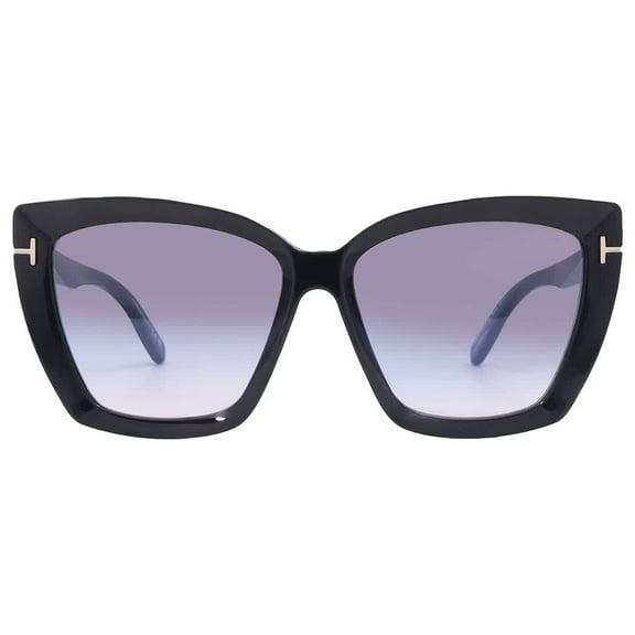 Tom Ford FT 0920 Plastic Womens Square Sunglasses Black 57mm Adult