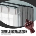thumbnail image 2 of 2pcs Plastic Curtain Rod Head Plug Curtain Rod Fittings Accessories Creative Curtain Rod Ends for Home Daily Use (claret), 2 of 6