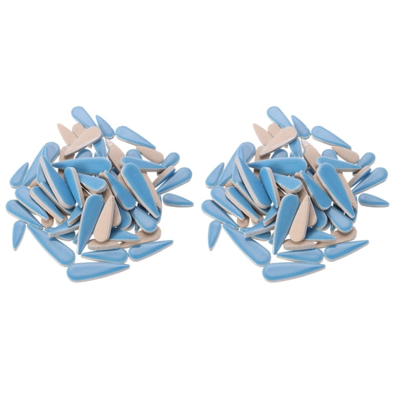 Uxcell 200g Petal Mosaic Tiles for Crafts Tear Drop Porcelain Mosaic Tiles Sky Blue