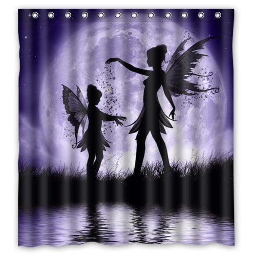 Mohome Fairies Dancing In The Sky, Fairy Shower Curtain