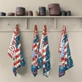 thumbnail image 2 of Retro Route 66 Tea Towels Set of 1 American Flag Map Kitchen Dish Cloth with Hanging Loop, 18"x28"Lint-Free Absorbent Towel for Kitchen Drying Wiping and Cleaning, 2 of 7
