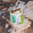 thumbnail image 5 of 3dRose, Cute Green and Blue Squid, 11oz Two-Tone Green Mug, 5 of 7