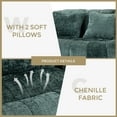 thumbnail image 5 of Kumix Bean Bag Sofa Lazy Sofa Durable Comfort Lounger High Back Bean Bag Chair Couch for Adults and Kids, Indoor & Outdoor, Accent Floor Soft Lounge Chair (Emerald Chenille), 5 of 7